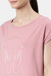 Enamor Relaxed Fitted Top - Mauve Love Magic Graphic — thumbnail 9